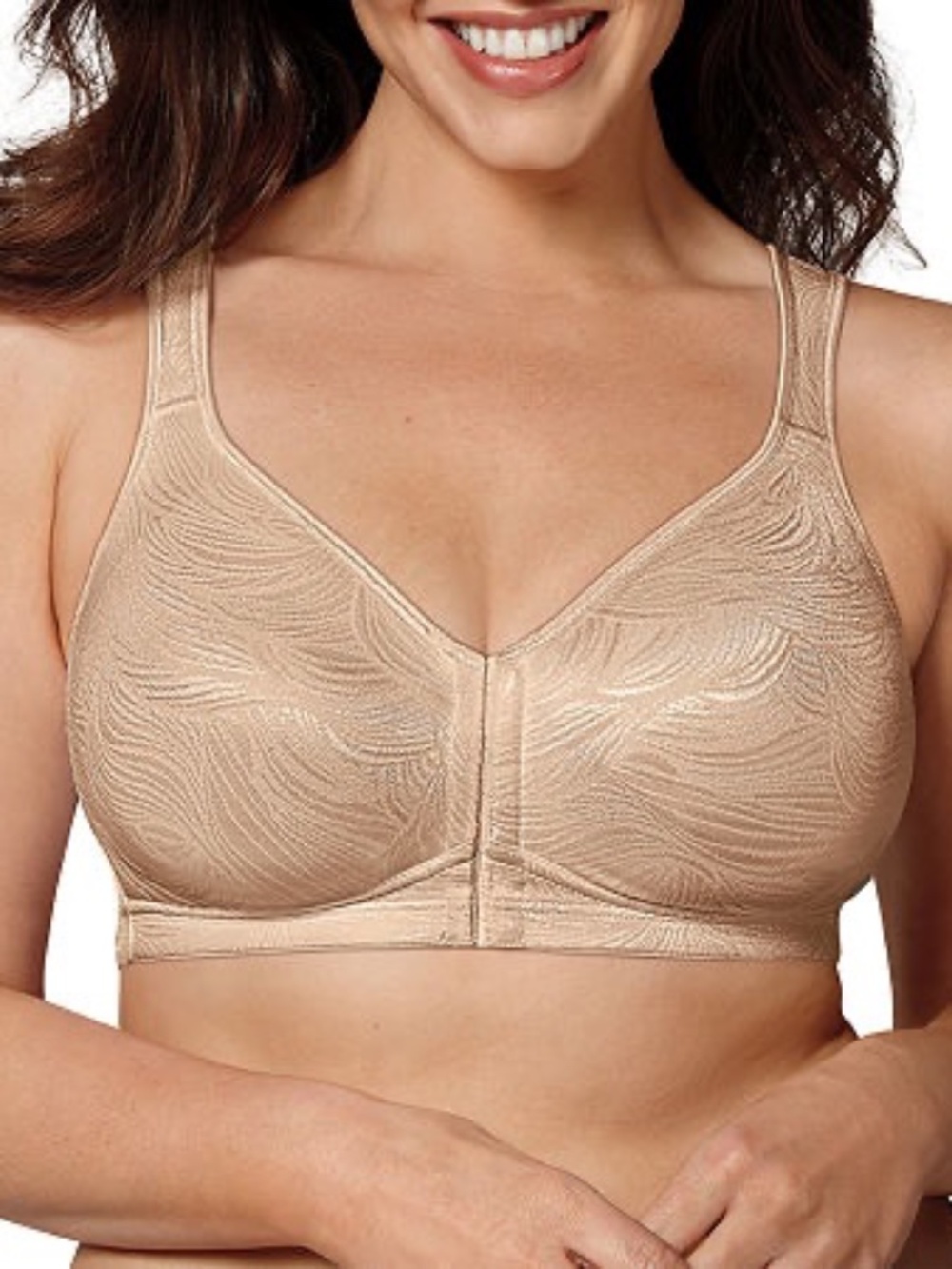 Playtex 18 Hour Wirefree Bra Posture Boost PowerSupport Side Back Smoothing- 36B
